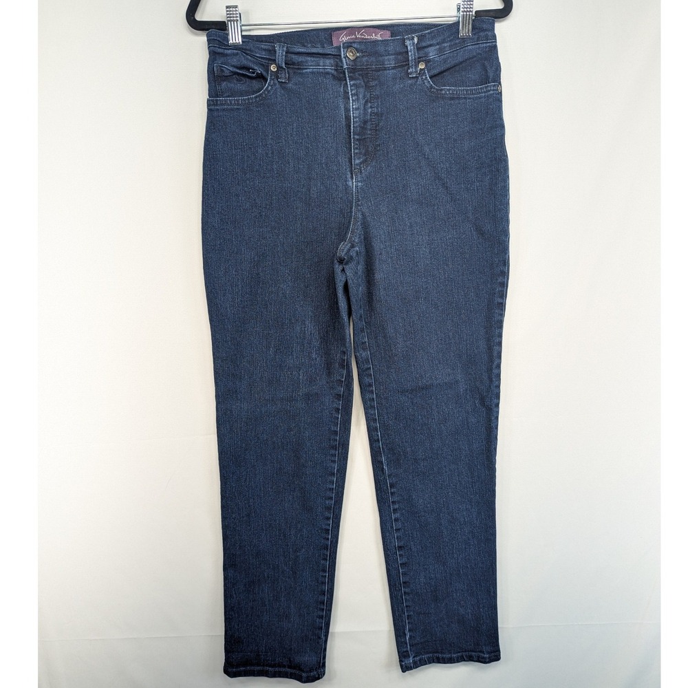 Gloria Vanderbilt Amanda Classic Fit Straight Leg Jeans Dark Wash Missy 8